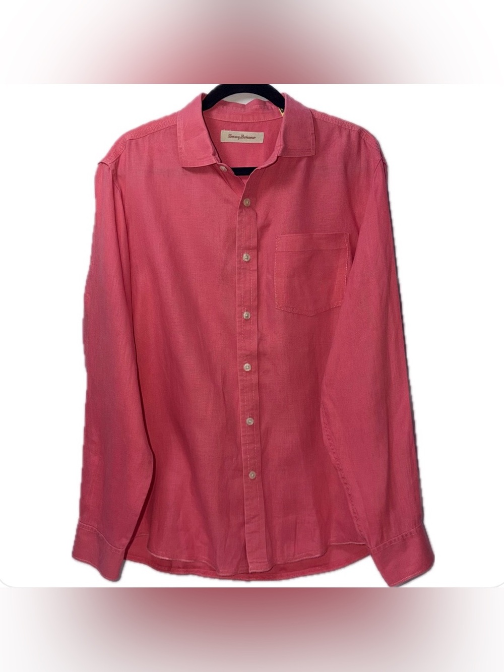 Tommy Bahama Men’s 100% Linen Button Down Top Size L